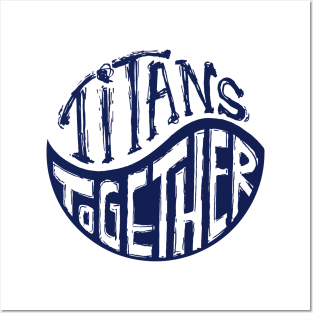 Titans Together yin yang Posters and Art